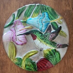 Colorful Hummingbird Decorative Plate